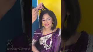 Juda (traditionalbun ) on very short hair #aryashreemakeovers #shorthairstyles #shorthairs
