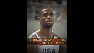 The day Tyson Gay defeated Usain Bolt! @bolajii #insane #viral #track #usainbolt #fast #shorts