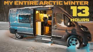 VAN LIFE. Surviving my 2nd Winter of Extreme Van Living, Blizzard, Snow Storm Camping, Freezing Cold