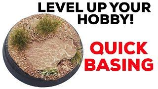 How to base miniatures FAST - Limestone Basing Tutorial