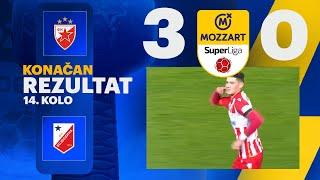 Mozzart Bet Super liga 2024/25 - 14.Kolo: CRVENA ZVEZDA – VOJVODINA 3:0 (3:0)