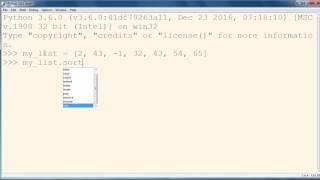 How to Sort a List of Integers in Python programming language (Ascending Order)