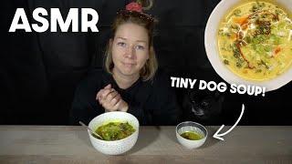 ASMR Cooking Video With Cute Dog as Taste Tester! Soup For Stressed Out Millennials!