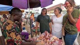 Surviving with 5 $ in a Nigerian African MARKET | CHEAP Street FOOD In Ibadan