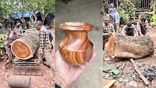 Woodturning Art - The Giant Piece Wood Turned