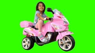 Pink BMW Style Ride On MotorBike Power Wheels | Surprise Toy Unboxing & Assembly Playtime Kids Fun