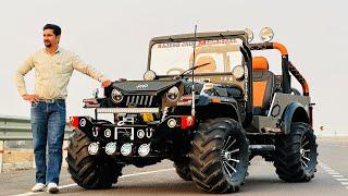 Morbi Gujarat se Vijay vimani ke liye banaya modified jeep