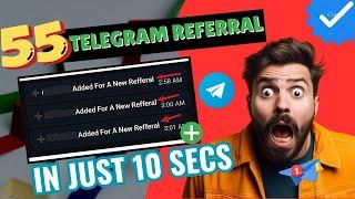 How To Get Free Referral For Telegram Bot - Get Unlimited Referrals (100% working)