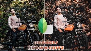 Snapseed and lightroom dark brown and orange preset Editing new one Preset in description