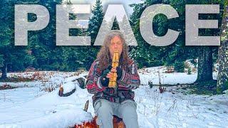 WINTER SHAMANIC NATIVE AMERICAN FLUTE - Healing Music at the top Snow Mountains