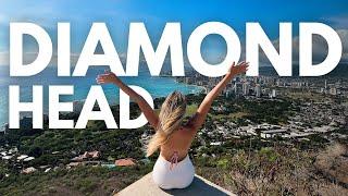 HIKING DIAMOND HEAD CRATER | BEST VIEWS IN OAHU // OAHU HAWAII TRAVEL VLOG