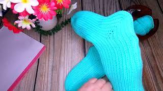 Носки крючком в СП " ЖЕНСКИЕ ПРИХОТИ " с@knittingbyValentynaRomanchuk ️