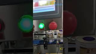 #Automatic #servo metal #can seamer machine for #powder cans, bottom tin lid #seaming #machine