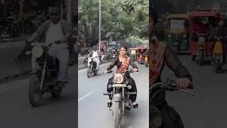 Public reaction  #youtubeshorts  #bulletgirl #ridergirl #publicreaction #ytshorts #love #viral