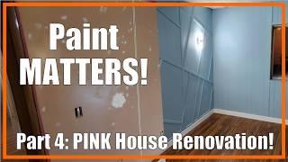 Paint and texture make the home! | Updating with Behr Paints! | Part 4: Pink House Renovation