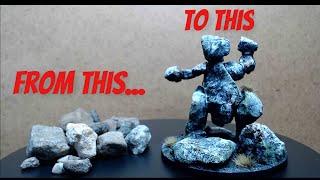 How to make, Earth Elemental, completely from Stones, D&D