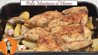 Pollo Mariposa al Horno con Patatas | Receta de Cocina en Familia