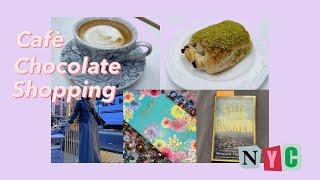 NYC CAFE VLOG️|ChOcOlAtE ShOp| No talking