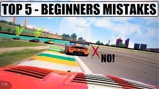 TOP 5 Mistakes by Beginners in Racing Games