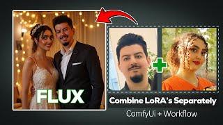 The Secret of Using 2 Personal Flux LoRAs at the same time! In ComfyUi - Separate LoRAs with Ease!