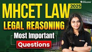MH CET Law 2025: Important Legal Reasoning Questions Practice | Legal Reasoning for MH CET Law 2025