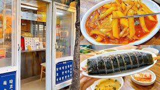 Thưởng thức ẩm thực đường phố Hàn Quốc ngày lạnh, đồ ăn vặt Trung Quốc siêu ngon