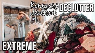 EXTREME KONMARI DECLUTTER | MARIE KONDO METHOD