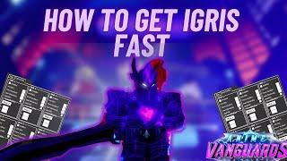 Best Way To Farm For Shiny/Normal Igris! | Anime Vanguards