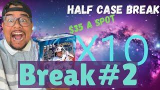 2024 Topps Chrome Baseball Mega Box Half Case Break #2