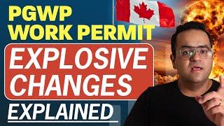 BIG CHANGES to PGWP WORK PERMIT - International Students Study in Canada #canada #immigration #study