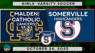 SHS Girls Soccer vs Malden Catholic 10-24-23