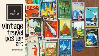 Vintage Travel Posters Stickers