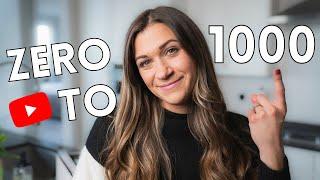 Get Your First 1000 Subscribers on Youtube | How to Grow as a Small YouTuber 2023