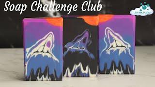 Soap Challenge Club Cold process soap making, swing swirl soap.