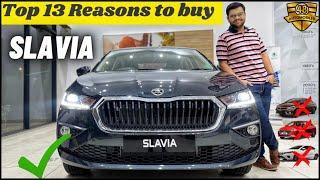 Top 13 Reasons to buy Skoda Slavia over Verna,City & Ciaz||Most powerful And longest Sedan in India|