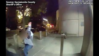 Sacramento County Sheriff's deputy shoves woman - Full bodycam video