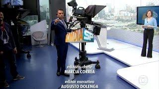 HD | Rodrigo Bocardi encerrando o Bom Dia SP como cinegrafista - 02/09/2016