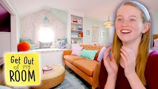 Girl Gets AMAZING Beach-Themed Bedroom AND Personal Living Room! | Get Out Of My Room