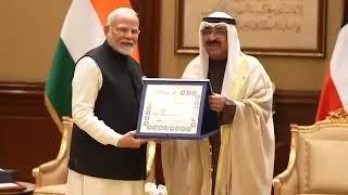 Congratulations to Modi ji on being bestowed Kuwait's highest honour, The Order of Mubarak Al Kabeer