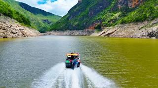 ในวันที่น้ำสองสีมาปะทะกันหัวท้าย ขับเรือล่าตามหาปลาในแม่น้ำ P.NU FISHING