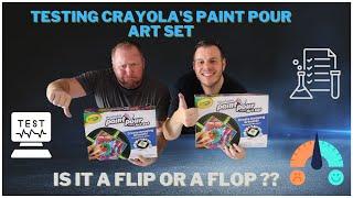 Unboxing and Testing Crayola's Paint Pouring Art Kit Is it a FLIP or a FLOP??? Masse Art Studio #161