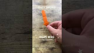 EASY SWORD ORIGAMI TUTORIAL PAPER WEAPON CRAFTS | DIY PAPER SWORD EASY FOLDING INSTRUCTIONS ORIGAMI