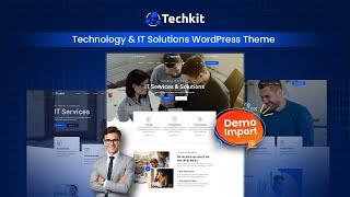 Techkit – Technology & IT Solutions WordPress Theme [One Click Demo Import]