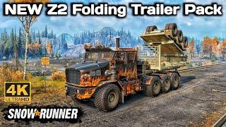 New Z2 Folding Trailer Pack In SnowRunner Season 15 #snowrunner #offroad #truck