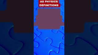 CAIE AS Physics Definitions - Principle of Conservation of Energy
