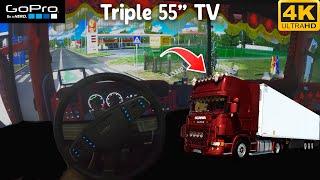 ETS2 4K POV | Moza TSW | This Scania R500 V8 open pipe is INSANE