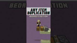 Minecraft Bedrock Any Item Duplication Glitch [Bedrock 1.20.12] #shorts