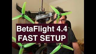 Быстрая настройка FPV дрона на Betaflight 4.4