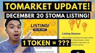 TOMARKET DECEMBER 20 LISTING OF TOMA TOKEN ON CRYPTO EXCHANGES! TOMARKET LISTING