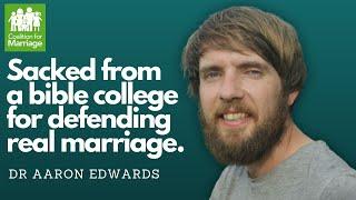 Aaron Edwards - sacked for supporting real marriage! Interview with Tony Rucinski